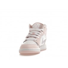Подростковые Jordan 1 Mid Pink Wash (GS)