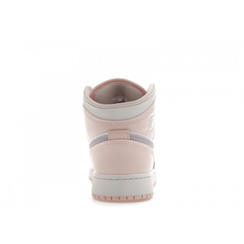 Air Jordan 1 Mid GS Pink Wash - подростковая сетка размеров