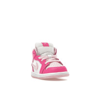 Малышам Jordan 1 Mid White Fierce Pink (TD)