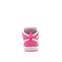 Малышам Jordan 1 Mid White Fierce Pink (TD)