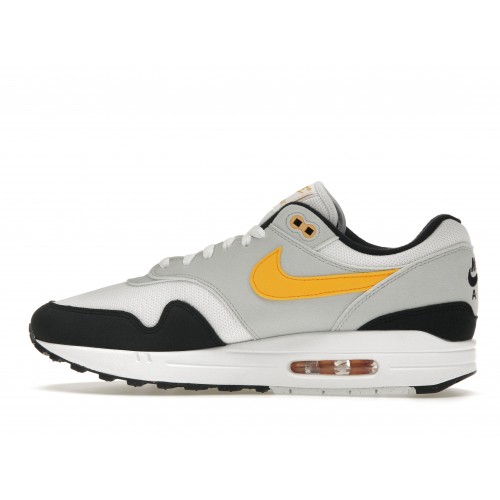 Кроссы Nike Air Max 1 White University Gold - мужская сетка размеров