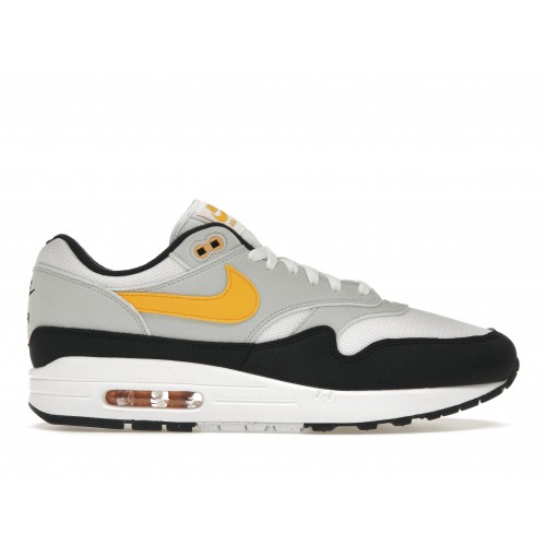 Кроссы Nike Air Max 1 White University Gold - мужская сетка размеров