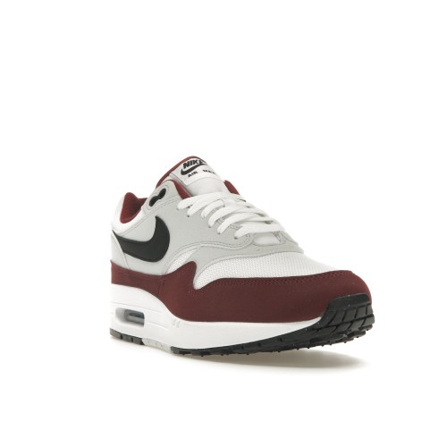 Кроссы Nike Air Max 1 Dark Team Red - мужская сетка размеров