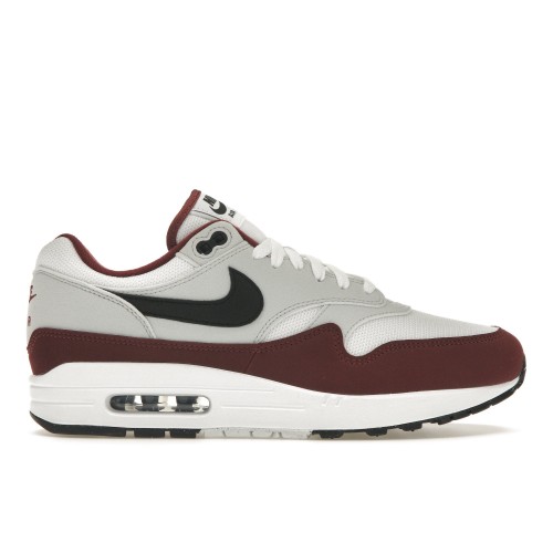 Кроссы Nike Air Max 1 Dark Team Red - мужская сетка размеров