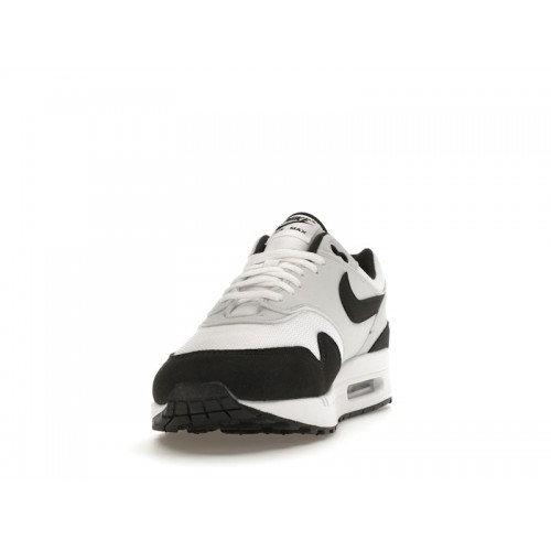 Кроссы Nike Air Max 1 White Black - мужская сетка размеров