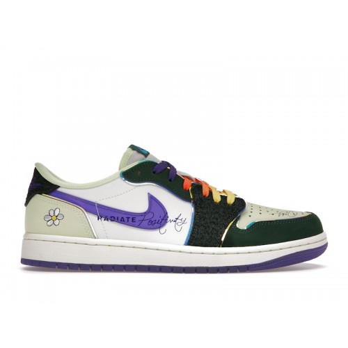 Кроссы Jordan 1 Retro Low OG Doernbecher (2023) - мужская сетка размеров