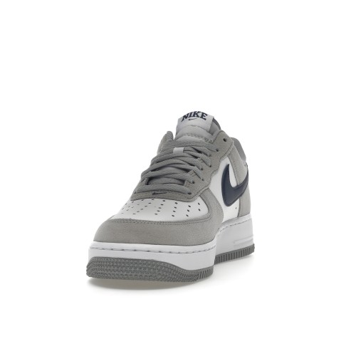 Кроссы Nike Air Force 1 Low 07 Light Smoke Grey Midnight Navy - мужская сетка размеров