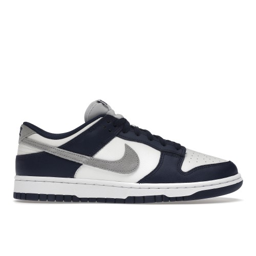 Кроссы Nike Dunk Low Summit White Midnight Navy - мужская сетка размеров