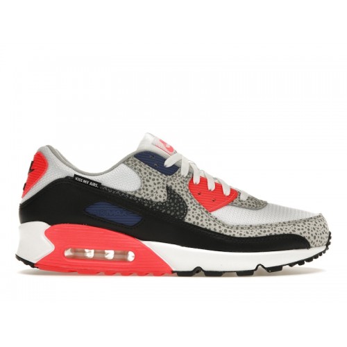 Кроссы Nike Air Max 90 Kiss My Airs Infrared Safari - мужская сетка размеров