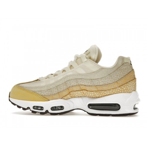 Кроссы Nike Air Max 95 Saturn Gold Alabaster (W) - женская сетка размеров