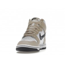 Женские кроссовки Nike Dunk High White Sanddrift Brown (W)