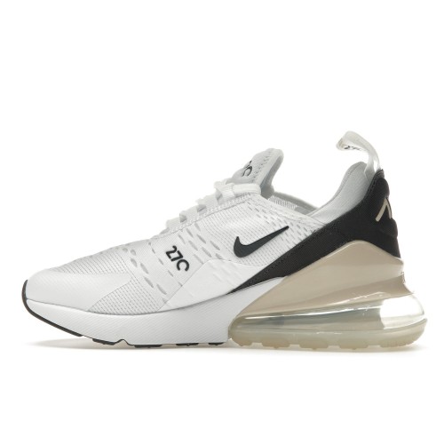 Кроссы Nike Air Max 270 White Velvet Brown (W) - женская сетка размеров