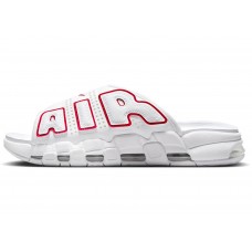 Кроссовки Nike Air More Uptempo Slide White University Red