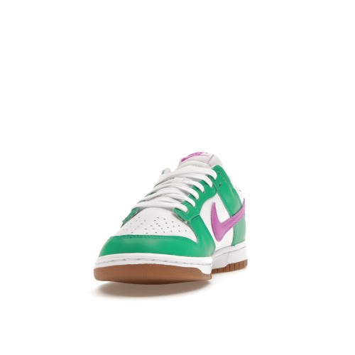 Кроссы Nike Dunk Low White Stadium Green Fuchsia (W) - женская сетка размеров