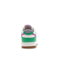 Женские кроссовки Nike Dunk Low White Stadium Green Fuchsia (W)