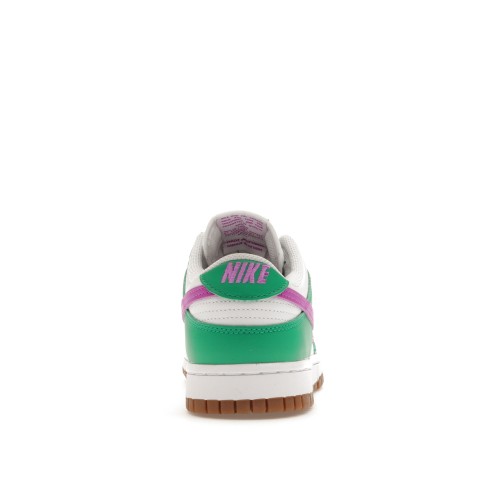 Кроссы Nike Dunk Low White Stadium Green Fuchsia (W) - женская сетка размеров