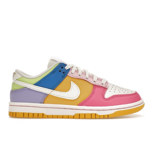 Кроссы Nike Dunk Low Solar Flare Multi-Color (W) - женская сетка размеров