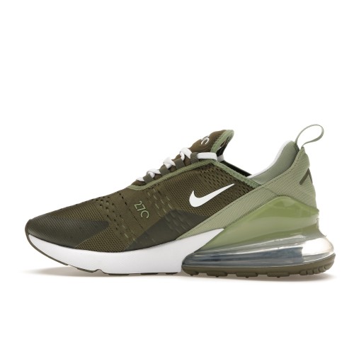 Кроссы Nike Air Max 270 Medium Olive White Oil Green - мужская сетка размеров