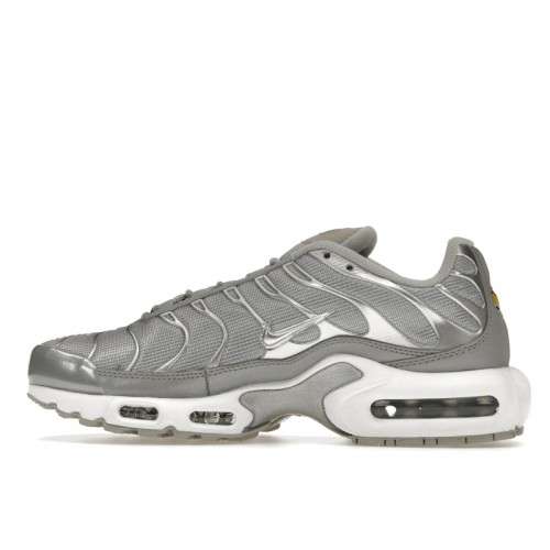 Кроссы Nike Air Max Plus Metallic Silver - мужская сетка размеров