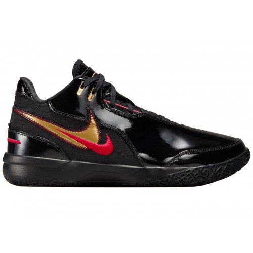 Кроссы Nike Zoom LeBron NXXT Gen AMPD Black University Red Gold - мужская сетка размеров