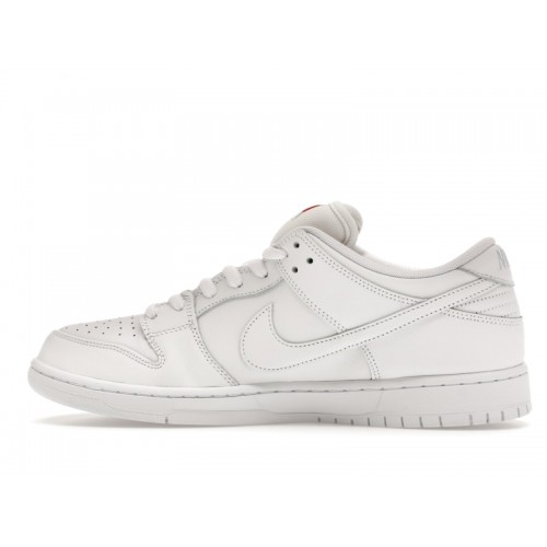 Кроссы Nike SB Dunk Low Pro Triple White - мужская сетка размеров