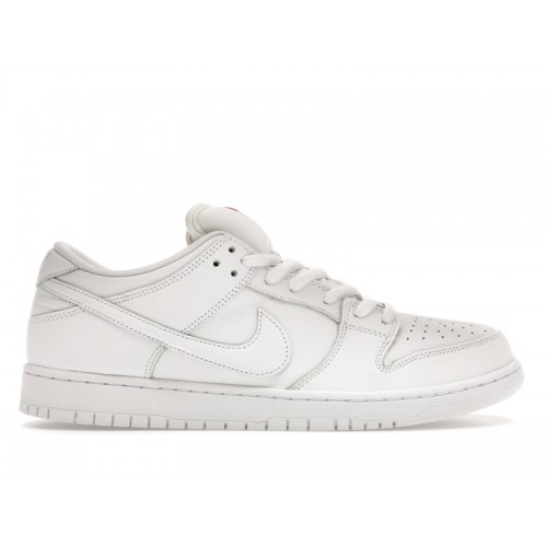 Кроссы Nike SB Dunk Low Pro Triple White - мужская сетка размеров