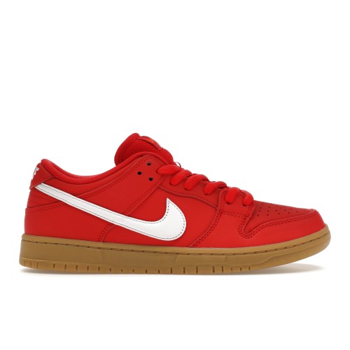 Кроссы Nike SB Dunk Low University Red Gum - мужская сетка размеров