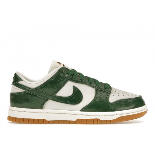 Кроссы Nike Dunk Low LX Gorge Green Ostrich (W) - женская сетка размеров