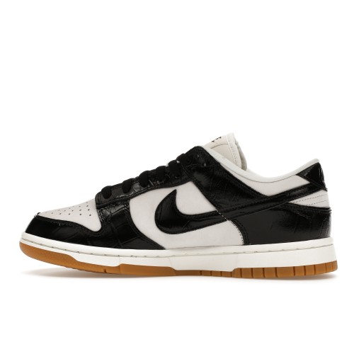 Кроссы Nike Dunk Low LX Black Croc (W) - женская сетка размеров