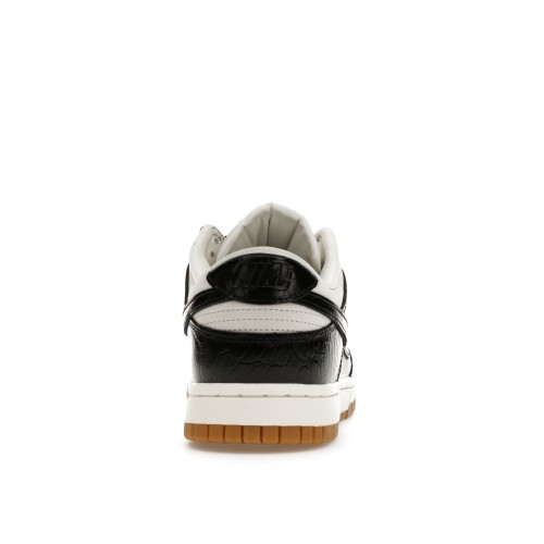 Кроссы Nike Dunk Low LX Black Croc (W) - женская сетка размеров