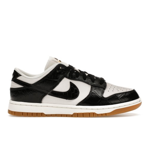 Кроссы Nike Dunk Low LX Black Croc (W) - женская сетка размеров