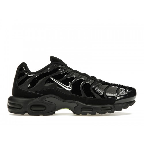 Кроссы Nike Air Max Plus Black Chrome - мужская сетка размеров