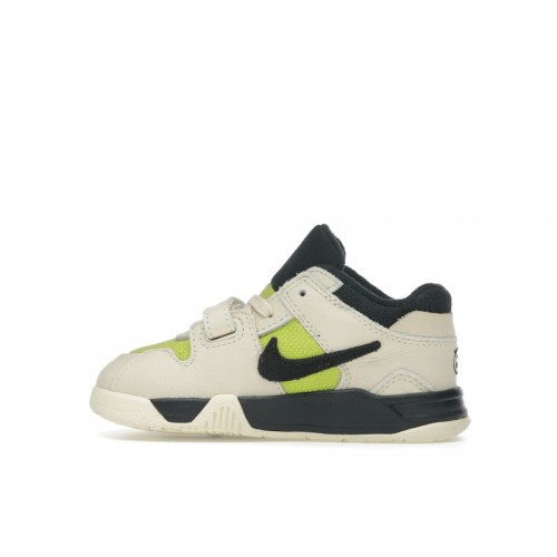 Кроссы Jordan Jumpman Jack TR Travis Scott Bright Cactus (TD) - детская сетка размеров