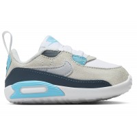 Кроссовки для малыша Nike Air Max 90 Crib White Baltic Blue Armory Navy Wolf Grey (I)