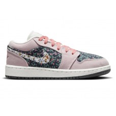 Подростковые кроссовки Jordan 1 Low SE Floral (GS)