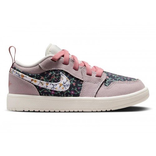 Air Jordan 1 Low ALT SE PS Floral - детская сетка размеров