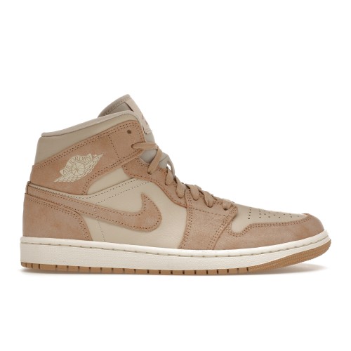 Кроссы Jordan 1 Mid SE Legend Light Brown (W) - женская сетка размеров