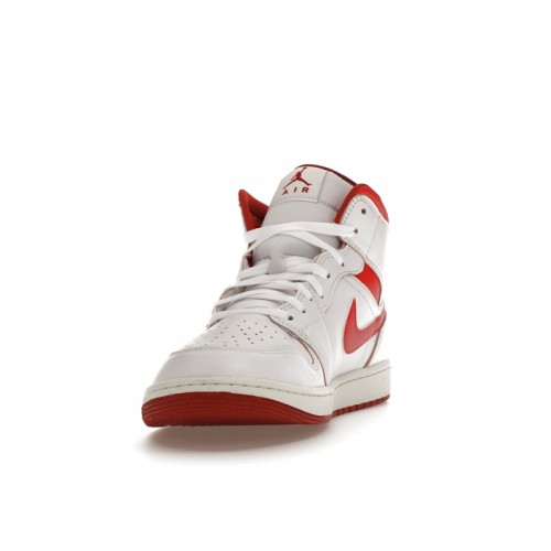 Кроссы Jordan 1 Mid SE Dune Red - мужская сетка размеров