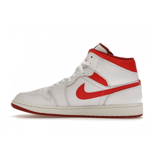 Кроссы Jordan 1 Mid SE Dune Red - мужская сетка размеров