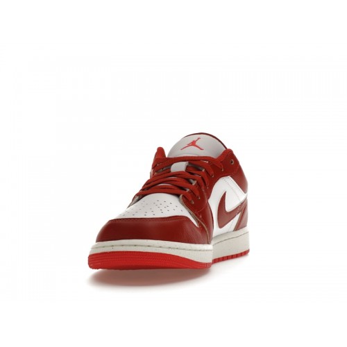 Кроссы Jordan 1 Low Dune Red - мужская сетка размеров