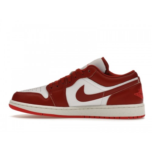 Кроссы Jordan 1 Low Dune Red - мужская сетка размеров