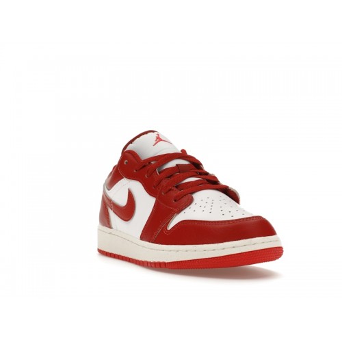 Air Jordan 1 Low SE GS Dune Red - подростковая сетка размеров