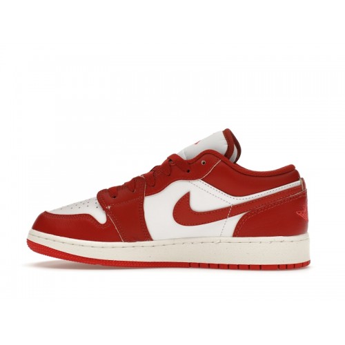 Air Jordan 1 Low SE GS Dune Red - подростковая сетка размеров