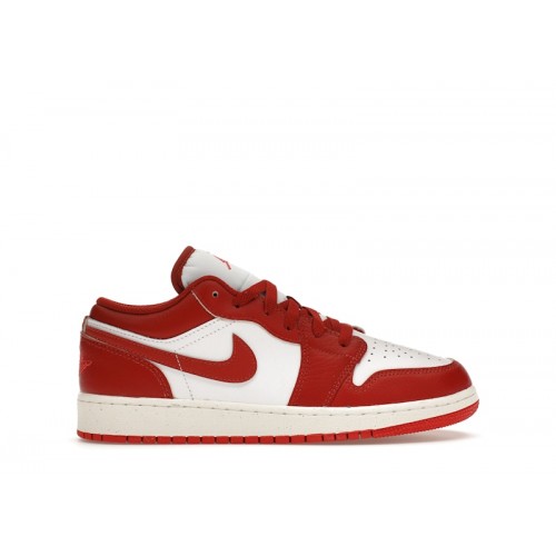 Air Jordan 1 Low SE GS Dune Red - подростковая сетка размеров