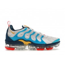 Кроссовки Nike Air VaporMax Plus White Citron Pulse Industrial Blue