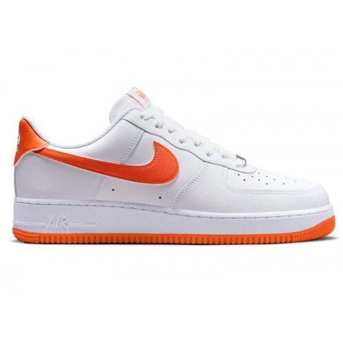 Кроссы Nike Air Force 1 Low 07 Safety Orange - мужская сетка размеров