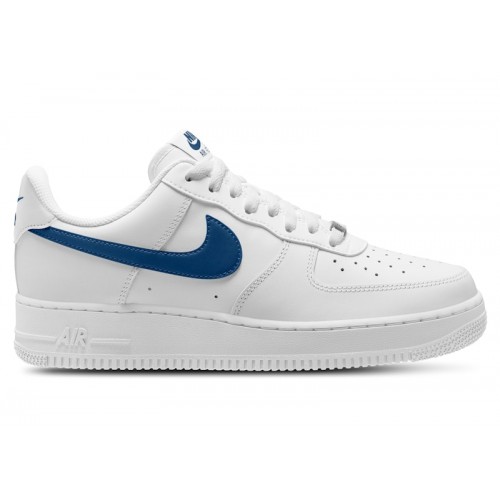 Nike Air Force 1 Low 07 White Court Blue - мужская сетка размеров