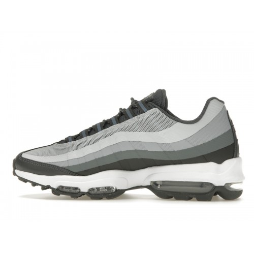 Кроссы Nike Air Max 95 Ultra Iron Grey Diffused Blue - мужская сетка размеров