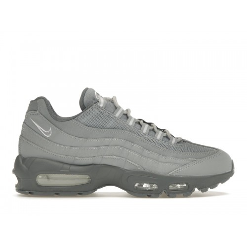 Кроссы Nike Air Max 95 Wolf Grey - мужская сетка размеров