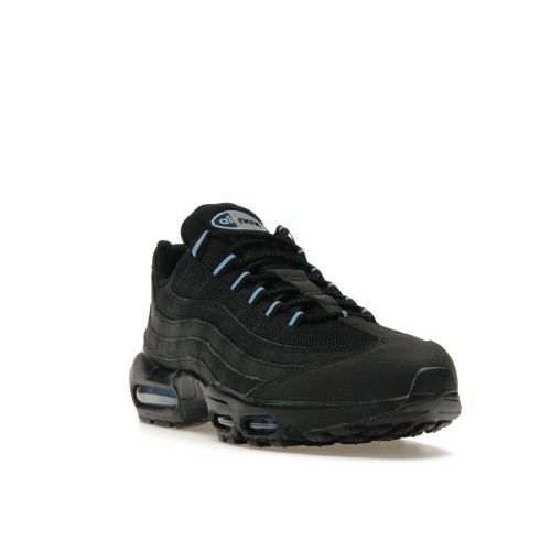 Кроссы Nike Air Max 95 Black University Blue - мужская сетка размеров